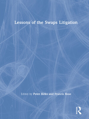 cover image of Lessons of the Swaps Litigation